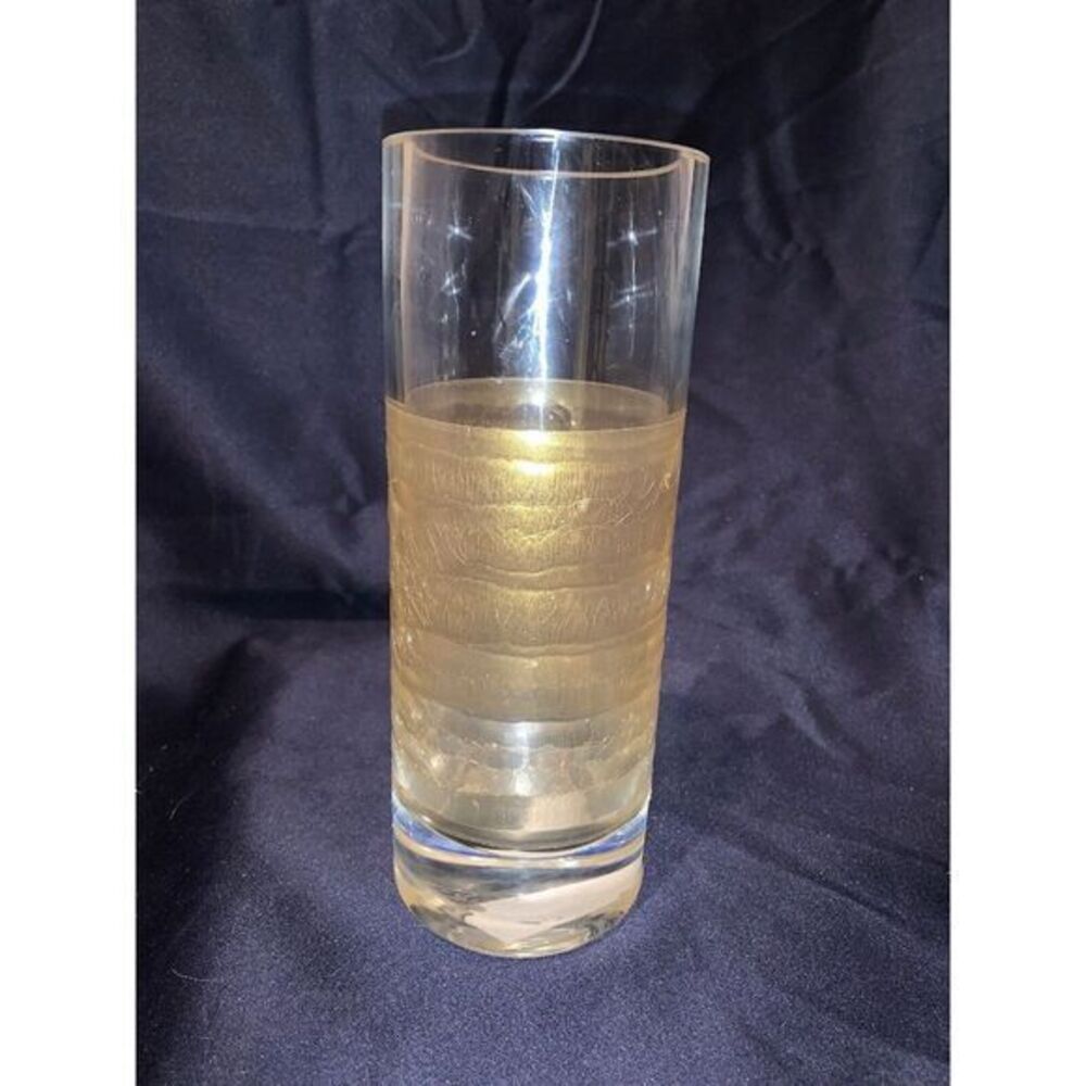 Marinha Grande MGlass art glass Vase Handmade By Canividro 9" Portugal